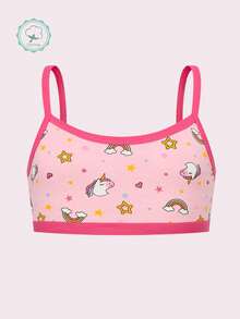 Random 6pcs Tween Girls' Camisole Underwear, Cute Cartoon Cat Pattern, Cotton Breathable Comfortable Girls' Tank Top Underwear - Multicolor - View 8