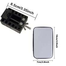 1 Set Repair Kit (2 Screw Handles + 10 Bits) + 1 Repair Base - Multi-Function Finger Skateboard Repair Kit, Adjustable Fixing Clamp Base For Fingertip Skateboard Maintenance + Portable Mini Screwdriver Set, Fingertip Skateboard Assembly & Maintenance Accessory Tool Kit - Black - View 8