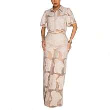 Women Two-Piece Outfits - Apricot - View 3