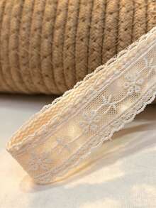 1件/2件/6件 白色蕾絲優雅小眾療癒清新文藝刺繡緞帶可愛花朵刺繡個性化配件鑰匙圈鑰匙掛繩，適合女性女孩日常、假期、通勤、校園穿搭搭配 - 多款式H - 查看 8