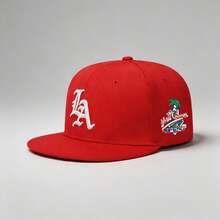 1 Pc Unisex Retro Letter Embroidered Fashionable Baseball Cap, Adjustable Design, Perfect For Outdoor Activities, Travel, And Running - Coconut LA Hip-hop - View 3