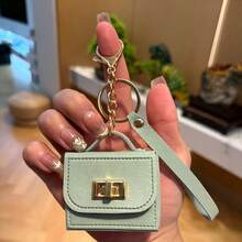 1 buah Gantungan Kunci Kulit PU Mewah, Desain Kunci Putar, Rantai Dekoratif Mini, Dapat Digantung di Tas, Penyimpanan Praktis, Tas Gaya Gothic Y2K yang Lucu, Dengan Tali Gantungan Tempat Kartu Identitas, Perlengkapan Perjalanan, Aksesori Tas, Tas Penyimpanan Kecil, Barang Mini - MultiWarna - View 19