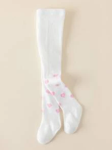 1/4 Pairs Of Baby/Girl Pantyhose, Cute Bow/Heart Pattern, Soft Elastic Knitted Stockings, Suitable For Daily Wear/Travel In Spring And Autumn - Multicolor - View 8