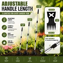 UPPVU Premium Steel Hardened Hollow Weeding Trowel -Handheld Garden Cultivator, Efficient GardenMaintenance, Rust-Resistant Durable, Suitable ForVegetable Garden, Flower Garden - Four Sections - View 3