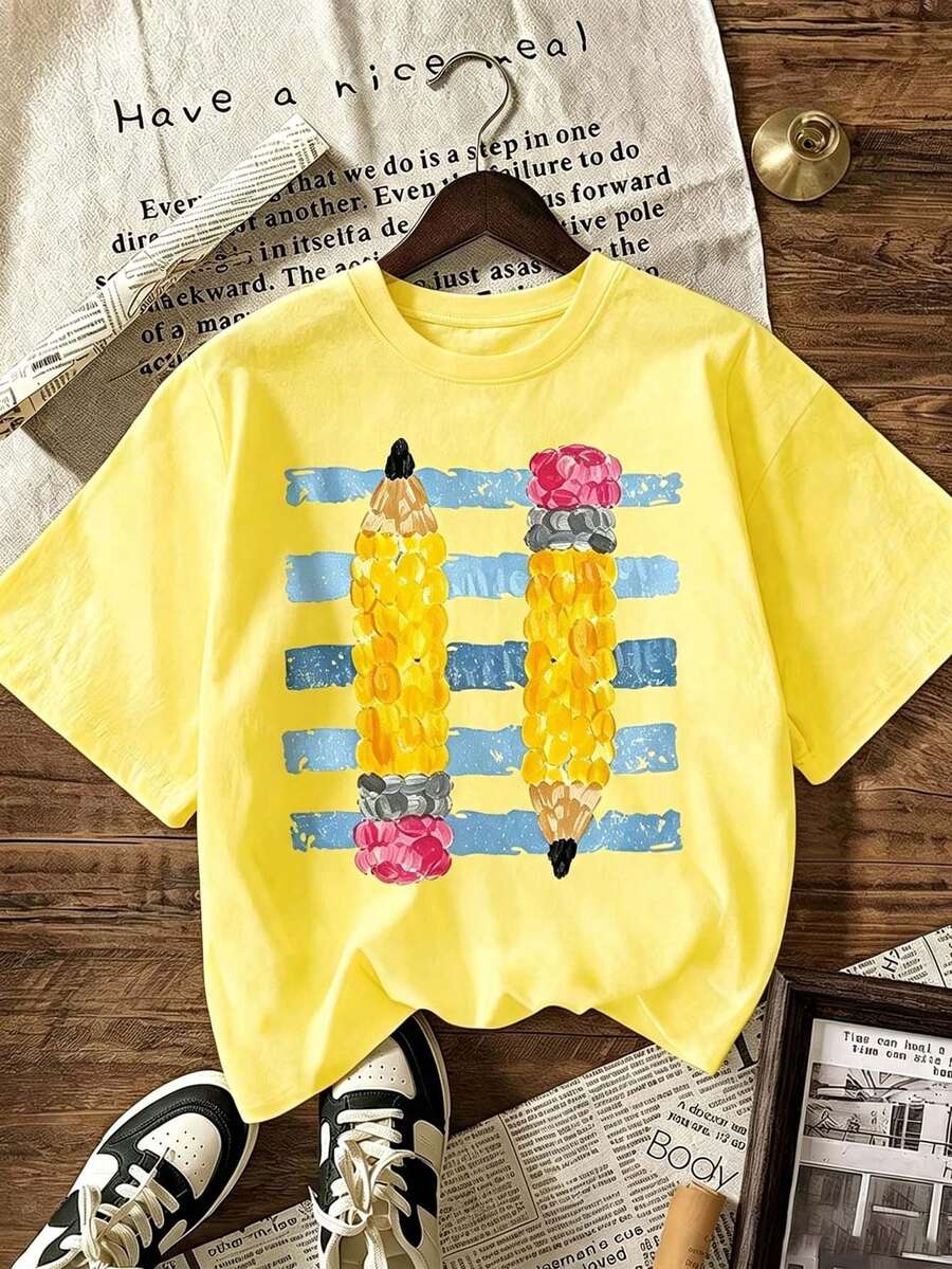 Women T-Shirts - Yellow - View 1