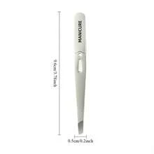 Stainless Steel Professional Eyebrow Tweezers, High Quality Eyebrow Tweezers, Slanted Tip Small Tweezers, Universal Hair Removal Pliers, For Beard Removal. - Professional Stainless Steel Tweezers + Case - View 5
