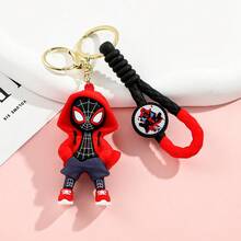 開學季 Disney 連帽蜘蛛設計鑰匙圈,多色 PVC 娃娃鑰匙環,背包掛飾,開學禮物,派對,聖誕禮物 - 彩色 - 查看 14