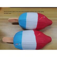 1pc Large Ice Cream Squeeze Toy, Popular New Stress Relief Toy, Oversized And Fun Squeeze Toy (Handmade, May Have Slight Defects) - Multicolor - View 3