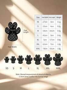 4pcs/Set Waterproof Dog Paw Protection Pads, Non-Slip Self-Adhesive Shoes Socks, Replacement Paw Pads, Prevent Dog Slipping - Multicolor - View 10