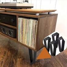 4pcs Table Legs, Steel Furniture Supports, Including Legs For Tables, Coffee Tables, Brackets For Tvs, Cabinets And Sofa Desk - 4PCS - View 5