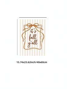 1pc Frameless Minimalist Fall Wall Art Dorm Gift - Multi-color - View 15