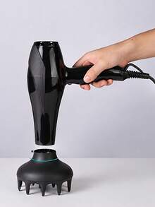 1pc Universal Hair Dryer Diffuser Attachment, Curly/Wavy/Natural Hair Volume Enhancer, Quick Dry Anti-Frizz Styling Tool, Suitable For Women, Salon, Home And Travel - A - View 3