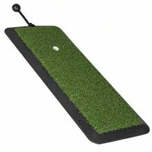 Portable Short Pile Grass Golf Hitting Mat With Rubber Base, Golf Practice Turf Training Pad With Tee Holder & Tees, Compact Indoor Outdoor Backyard Chipping Driving Practice Mat For Golfers - Green - View 1