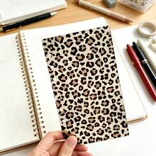 1pc Leopard Print A6 Loose-Leaf Notebook Cover, Acrylic Planner Cover, Notebook Decorative Accessory - A - View 2