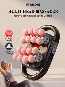 HYUNDAI 16-Piece Massage Set With Deep Tissue Massager, 9-Mode 20-Speed USB Portable 2000mAh Massager And Quiet Percussion Massager, Suitable For Back, Shoulder, Leg And Foot, Perfect Gift For Family And Friends - Multicolor - View 1