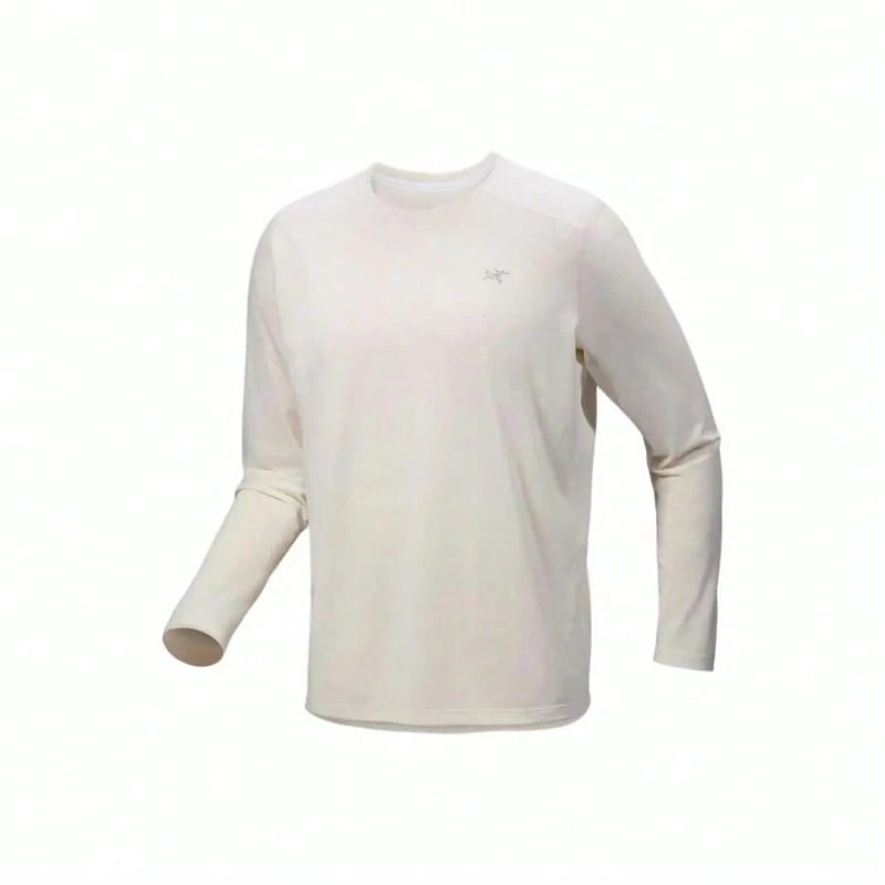 Kaos Lengan Panjang Pria Arc'Teryx X000009719 - Putih Gading X000009719 - Sutra Arktik Heather - View 1