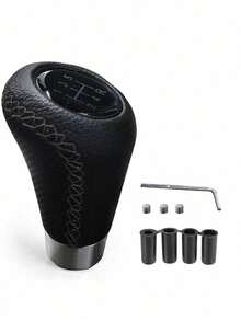 1pc Car Modification PU Leather 5-Speed Manual Gear Shift Knob - A - View 14