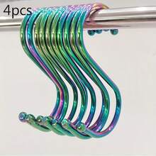 Double Hook Design, Multi-Scenario Hanging Storage, Suitable For Kitchen Utensils, Closet Clothes, Garage Tools, RV Storage, Rounded Edges Won't Damage Items, Layered Storage Saves Space - Multicolor - View 13