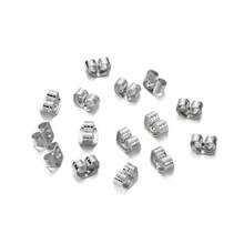 WGRXIRANYKM 10/50/100pcs/Lot Earring Studs Backs Stopper Scrolls Ear Post Butterfly For Jewelry Making DIY Blocked Caps Earring Backs Stoppers Ear - Ear Plug - View 3