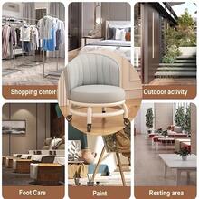 Senmeo Vanity Stools - Grey - View 9