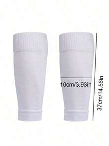 2pcs/Set Youth Soccer Sports Combo Set 1 Pair Non-Slip Dotted Soccer Socks + 1 Pair Sports Leg Sleeves Suitable For 11-18 Years Old Boys & Girls Outdoor Sports Basketball Soccer Hiking - Multicolor - View 11