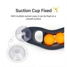 Interactive Cat Toy Window/Wall Cat Track, Fun Entertainment Toy With Suction Cups, Wavy Ping Pong Ball Track, Curved Ball Track, 3 Suction Cups, 2 Balls, Cat Toy Set, Silent Design, Can Be Attached To Smooth Surfaces - Black - View 7