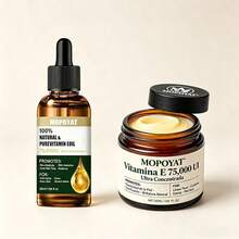Pack MOPOYAT de Vitamina E: Aceite Multiusos + Bálsamo Corporal – Piel Suave, Elástica y Protegida-Vitamina E 75,000UI - Aceite de vitamina E + Crema corporal de vitamina E - Ver 9