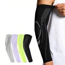 1 buah Manset Kompresi Lengan Penuh Unisex, Penopang Siku yang Bernapas - MultiWarna - View 2