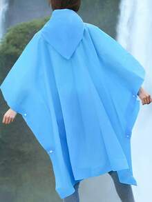 Unisex Outdoor Poncho Style Adult Reusable Raincoat, 3-In-1 Thickened Raincoat For Camping, Fishing, Hiking, Trekking And Travel - Multicolor - View 3