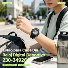 Couple Digital Watches - Black and White - View 3