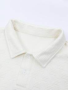 Men's Old Money Style Casual Urban Luxury Business Commute Versatile Polo Shirt - Apricot - View 5