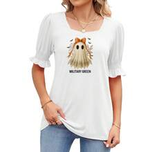 1pc/2pcs/3pcs Halloween Ghost & Bow Pattern Heat Transfer Stickers, Suitable For DIY T-Shirts, Jeans, Pillows, Backpacks, Hats And Sofa Covers, Waterproof, Fade-Resistant, Durable, Washable Plastic Stickers, Fun Patterns, Fabric Decoration, Clothing Embellishment, Craft Enthusiasts - Multicolor - View 5