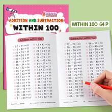 1PC 100/50/20/10 Addition And Subtraction,64 Page Enlightenment Training, Preschool Learning Materials - Multicolor - View 14