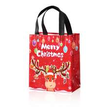 18 Pack Christmas Gift Bags With Handles, 20 X 25 X 10 Cm Holiday Gift Tote Bags, 6 Assorted Santa Snowman Reindeer Christmas Tree Designs For Xmas Presents, Gift Wrapping And Party Supplies - Multicolor - View 9