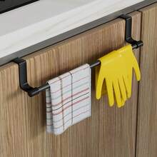 Rak Handuk Pintu Kabinet, Rak Handuk Dapur, Gantungan Serbet Pintu Kabinet Dapur - Tidak Perlu Pengeboran. Sempurna untuk Menyimpan Handuk dan Sarung Tangan; Ideal untuk Dapur dan Kamar Mandi; Perlengkapan Dapur Penting. - MultiWarna - View 5