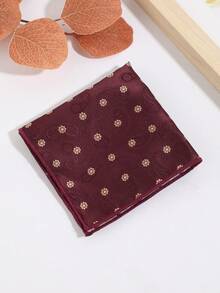 1PC Men's Fashion Casual Versatile Floral & Paisley Pattern Pocket Square Handkerchief Square Scarf Suit Pocket Square Suitable For Daily Business Party Banquet Matching - Multicolor - View 15