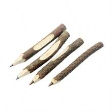 Wooden Shaped Bead Pen Natural Tree Branch Pencil Pen - Multicolor - View 5