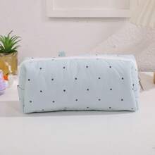 1 Buah Tas Alat Tulis Motif Polkadot Gaya Korea, Kotak Pensil Polos Motif Polkadot Sederhana, Tas Alat Tulis Praktis untuk Pelajar, Cocok untuk Kantor dan Belajar, Tempat Penyimpanan Pensil dan Pulpen - beraneka warna - View 7
