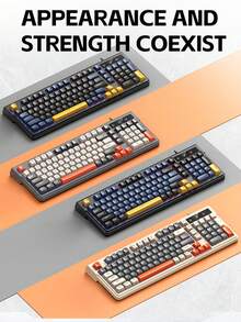 T-WOLF Keyboard Gaming Private Mold Illuminated Red Switch Tactile Wired Keyboard Universal Untuk Komputer Bisnis Kantor Keyboard Gaming Multi-Color Patchwork Keyboard - View 7