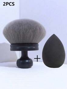 1 buah Kuas Makeup Bedak Ekstra Besar dengan Bulu Super Lembut, Desain Berdiri Multifungsi untuk Perona Pipi, Alas Bedak, Bedak Tubuh, Seni Kuku, Penghapus Debu, Alat Makeup Serbaguna untuk Penggunaan di Rumah dan Salon. - MultiWarna - View 8
