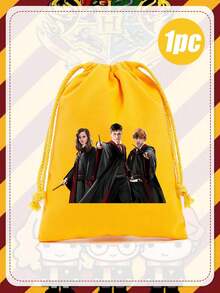 Warner Bros Yellow Drawstring Bag, Suitable For Storing Accessories, Can Be Used As Birthday Gift Or Halloween Party Decoration, Adding Festive Atmosphere To The Holiday Season - Multicolor - View 14