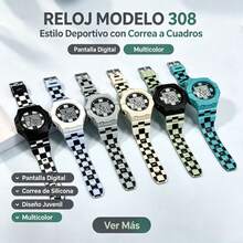 Couple Digital Watches - Black and White - View 4