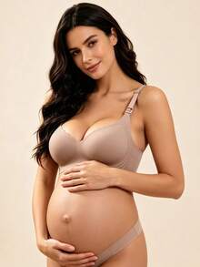 Hart & Haze Bra Menyusui Khaki untuk Menyusui, Bra Khusus Ibu Hamil dengan Fungsi Mengumpulkan & Mengangkat Payudara, Penutup Depan, Cocok untuk Kehamilan & Pasca Melahirkan - Khaki - View 6