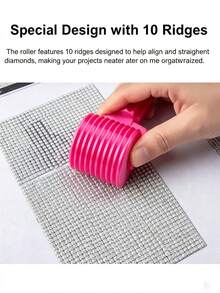 1pc Diamond Painting Roller Tool, Heavy Duty Handheld Diamond Painting Glue Applicator, Craft Tool Suitable For Diamond Embroidery And Detachable Diamond Painting Accessories - A - View 7