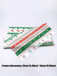50/30/15/1pc Christmas Printed Tissue Paper, Featuring Reindeer And Christmas Tree Patterns. Suitable For Christmas Theme Parties, Christmas Gift Wrapping, Christmas Gifts, Home Decor, Birthday Gift Wrapping, DIY Crafts - One Size Fits All - View 9