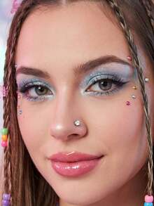 5pcs Fashion Stainless Steel Heart-Shaped Lip Studs For Women, Daily Decorative Use, 18G Lip Piercing Jewelry, Push-In Lip Studs, Cartilage Earrings, Ear Piercing Studs, Labret Piercing Jewelry - Multicolor - View 7