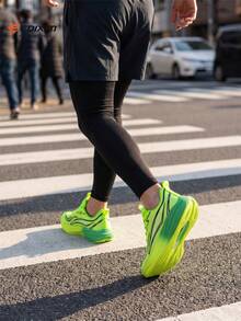 EDIXIM Women's 2026 Summer Mesh New Student Soft Sole Lightweight Shock-Absorbing Breathable Casual Road Running Shoes - Green - View 2