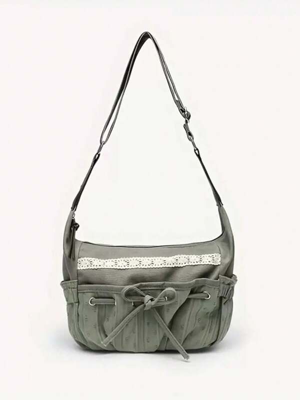Bolso de lona vintage artístico casual, bolso tote de hombro y bandolera de gran capacidad para ir al trabajo