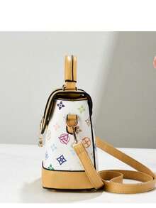 Fashionable Retro Single Piece Crossbody Handbag Square Bag, Multi-Functional Large Capacity Crossbody Bag, Fashion Design, New Fashion Women's Small Square Handbag Crossbody Bag Versatile Casual Multi-Layer Large Capacity Can Be Worn On Shoulder Or Crossbody Handbag Suitable For Travel Shopping Mall New Elegant Women's Handbag Shoulder Crossbody Color Block Bag Versatile Casual Light Luxury Large Capacity Can Be Worn On Shoulder Or Crossbody Fashion Bag - Multicolor - View 2
