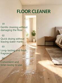 Powerful Floor Cleaner & Stain Remover 2-In-1 Cleaning And Maintenance Solution, Suitable For Floor Tiles, Removes Stains And Limescale, Fresh Scent, Daily Mopping Cleaning Liquid [New And Old Style Randomly Sent] - Liquid - View 4
